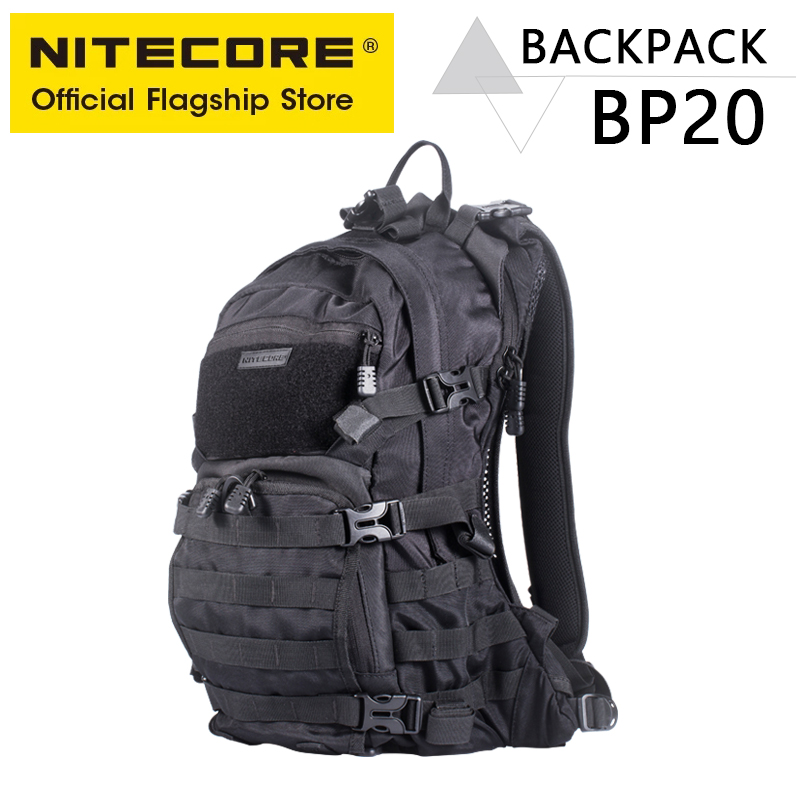 Rucksack Military Style - NITECORE BP20 20L 旅行バックパック通勤バッグ 1000D ナイロントレッキング狩猟釣り戦術リュックサックモールシステム男性女性