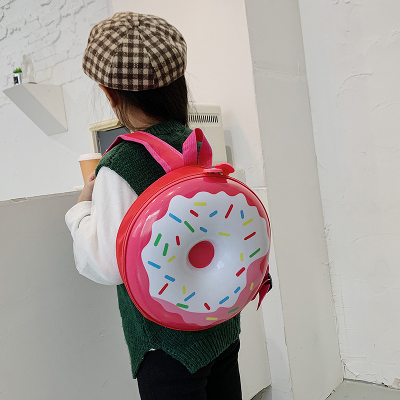 School Backpack Teen - 子供のための漫画のバックパック、かわいいドーナツペガシェルバッグ、楽しい幼稚園のバックパック、男の子と女の子