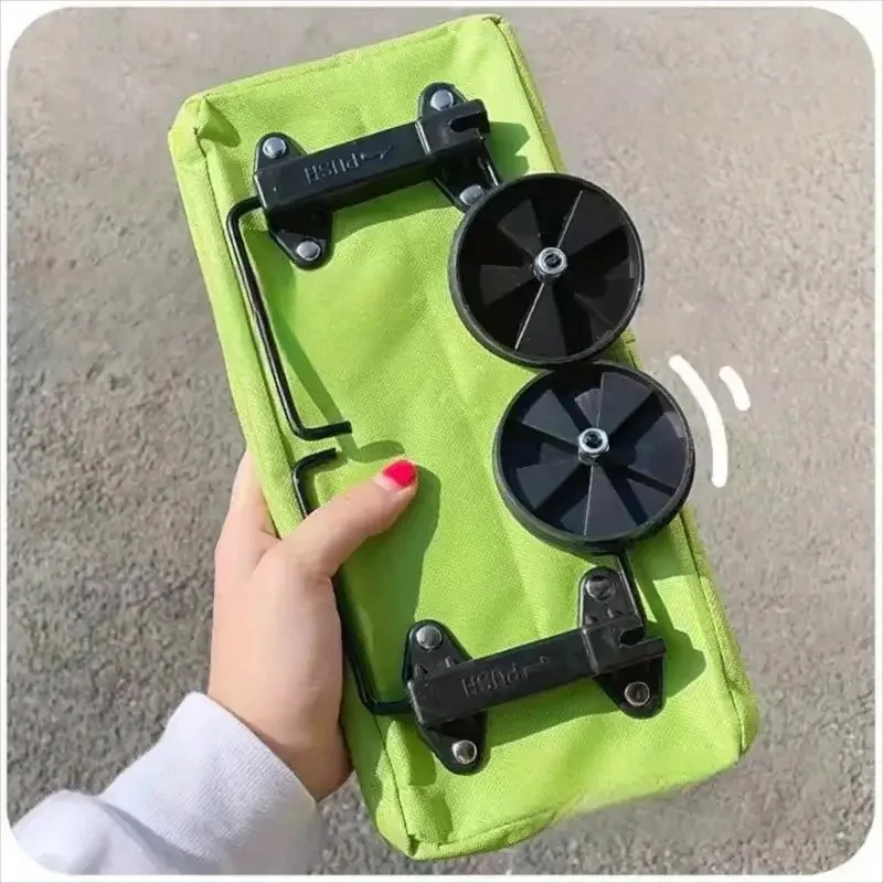 Foldable Backpack Small - 折りたたみ式ポータブルショッピングカート、ホイール付き軽量バックパックハンドカート、家庭用、屋外用