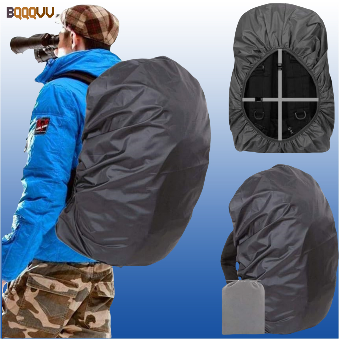 Rain Cover Backpack - 防水バックパックレインカバー、反射ストラップ付き、バックパックカバー、調節可能な滑り止めクロスバックル、旅行用、1個