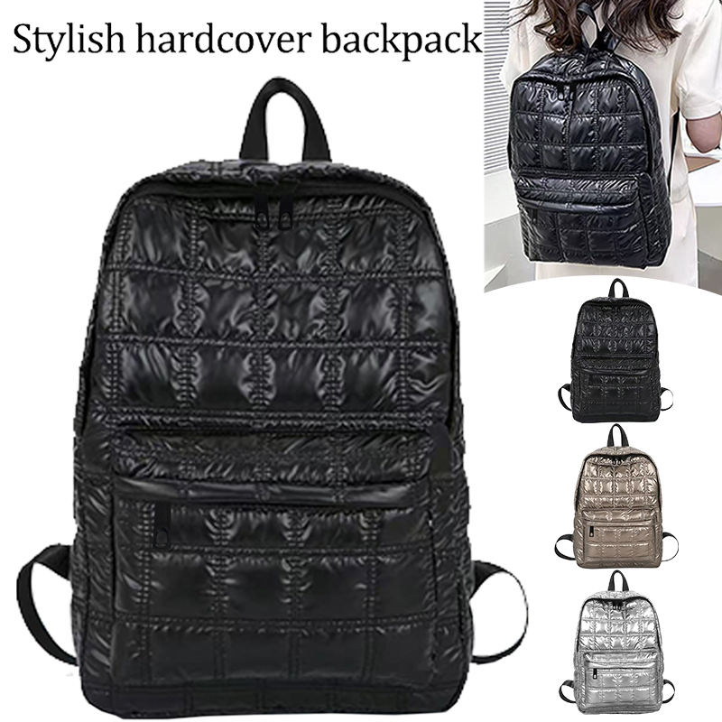 Canvas Backpack Casual - トレンディでスタイリッシュな光沢のあるバックパック、マルチカラー、調節可能なストラップ、軽量、毎日の通勤、アウトドア旅行、フェスティバル、ギフトバッグに最適
