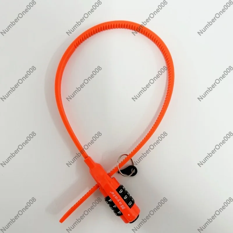 Backpack Lock Combo - 5-in-1自転車ヘルメット＆荷物用ケーブルロック、ステンレス製ポータブルセキュリティコンボロック（自転車、バックパック用）