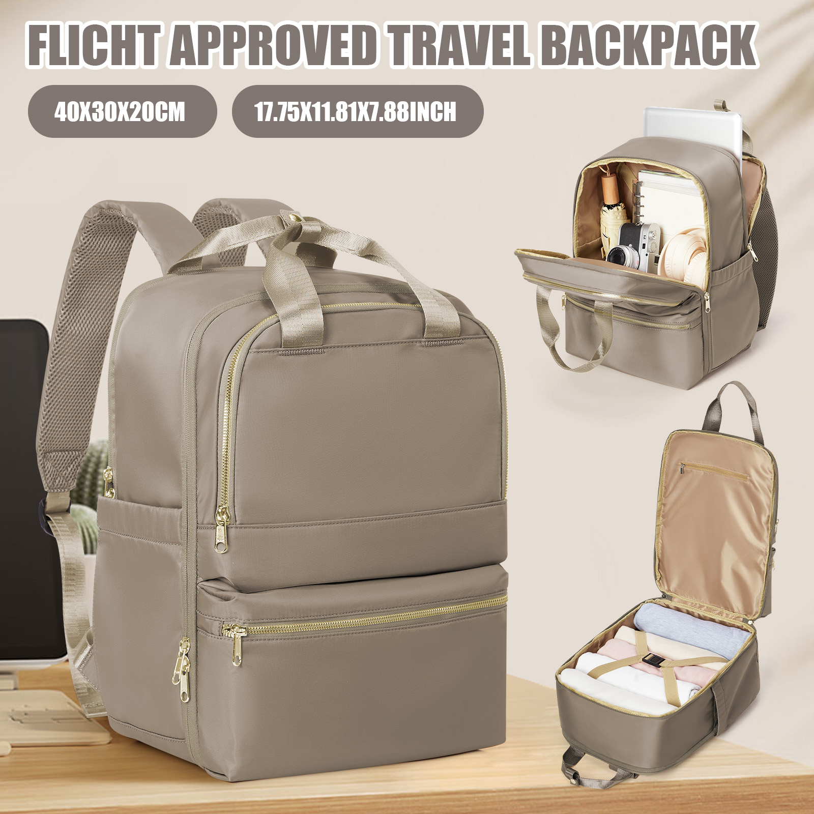 Fashion Backpack Women - ライアンエア 40x30x20 トラベルバックパック 女性用、教師エグゼクティブバックパック ラップトップスクールバッグ カップルバックパック