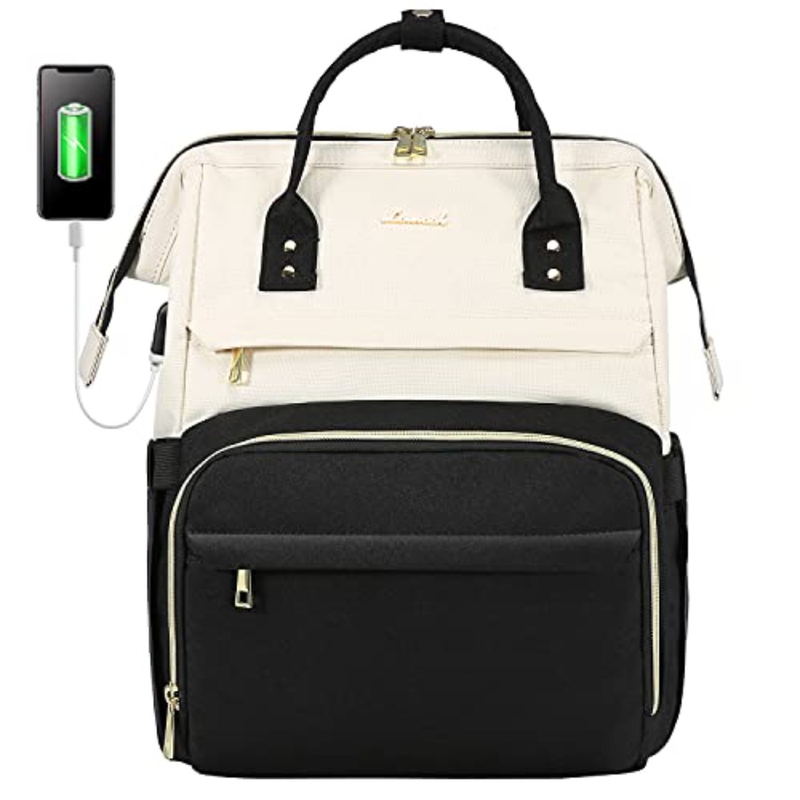Fashion Backpack Women - 女性用ラップトップバックパック、ファッションコンピューターバックパック、女の子用スクール学生ブックバッグ、ビジネス旅行バッグ、医師看護師用バッグ
