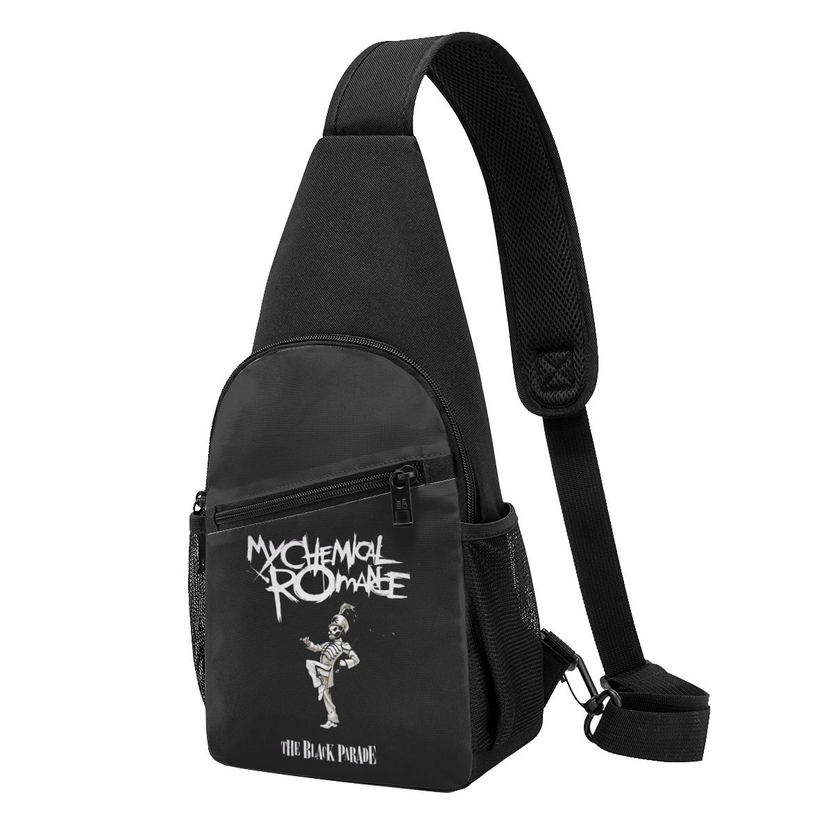 Sling Backpack Shoulder - ロック MCR マイケミカルロマンスチェストバッグメンズスリングクロスボディバックパックチェストバッグ旅行ハイキングデイパックショルダーバッグ