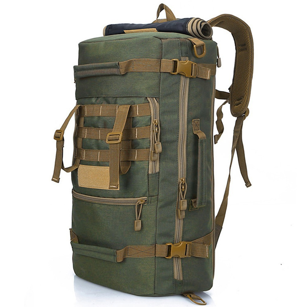 Rucksack Military Style - 50L 戦術的な軍事バックパック男性屋外軍 3p トレッキングリュックサック旅行ハイキング男性キャンプ狩猟バックパックモール暴行