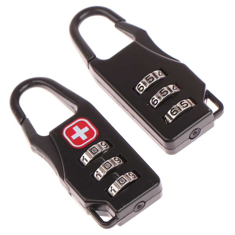 Backpack Lock Combo - ミニロック 屋外用小型ロック コードコンビネーションロック付き南京錠 コードパスワードロック コンボロック トラベルジッパーバックパック