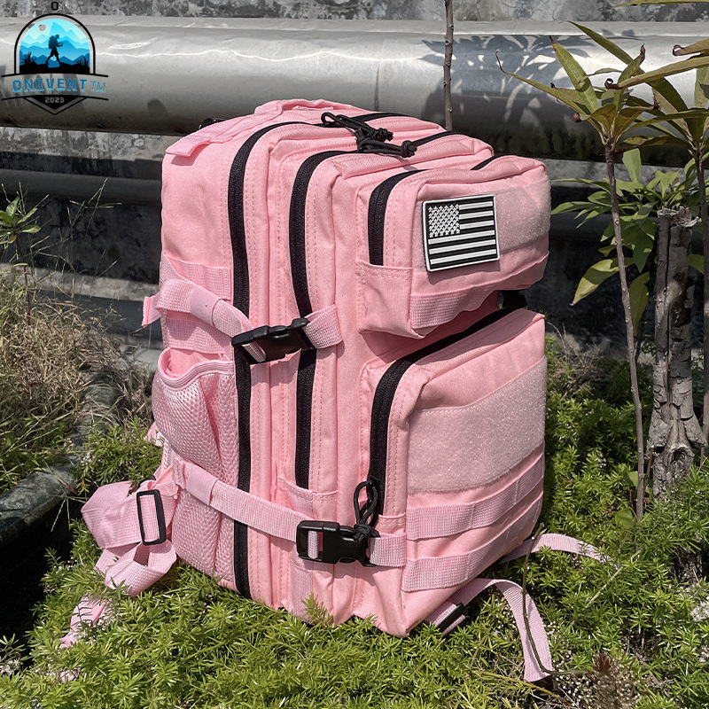 Rucksack Military Style - 25L/45L 3P 戦術的なバックパック男性女性ピンク屋外キャンプ狩猟アクセサリー軍事陸軍モールリュックサックアサルトバッグ
