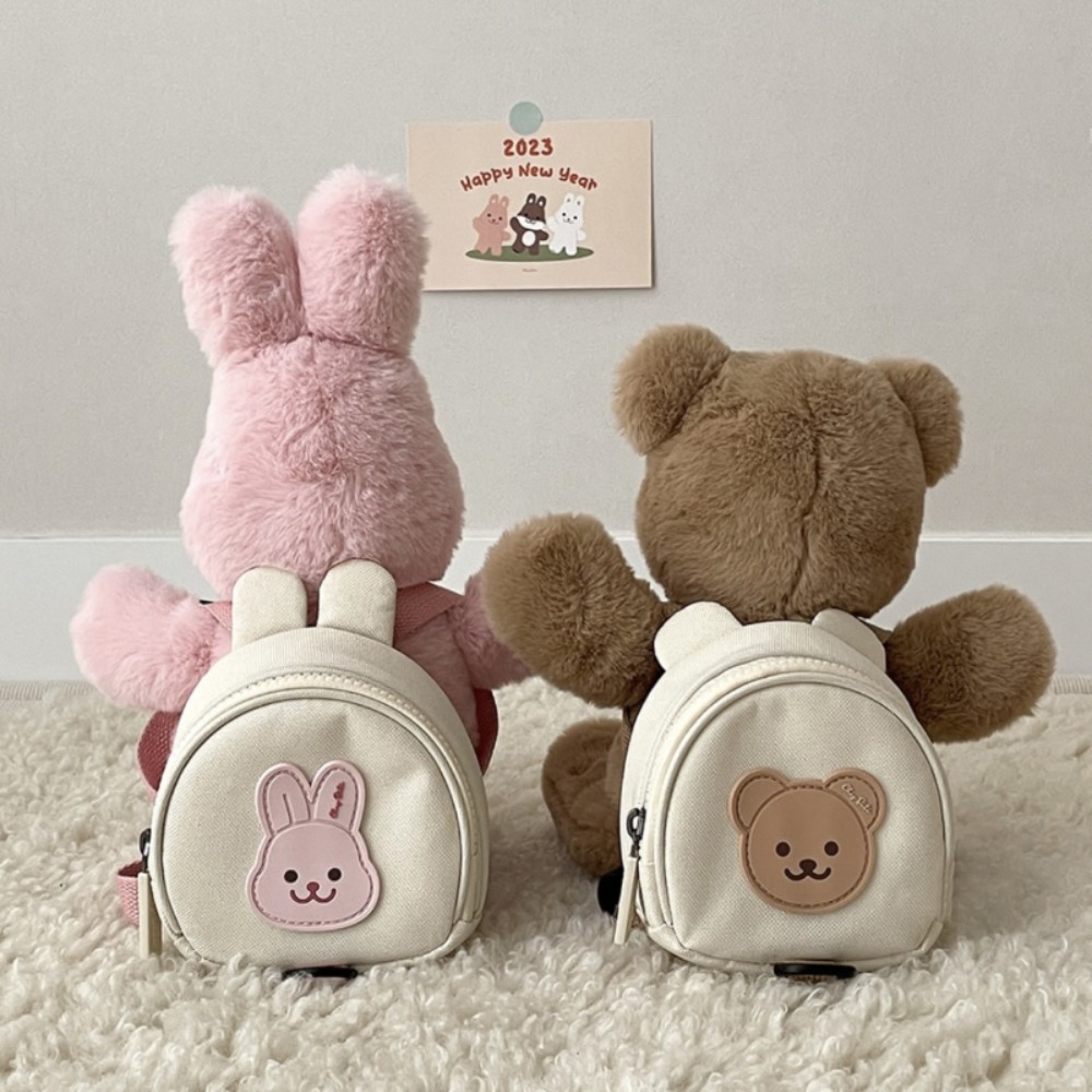 School Backpack Teen - キッズバックパックラウンドかわいい子供のハンドバッグ女の子幼稚園男の子通学漫画クマバニー幼児バッグ