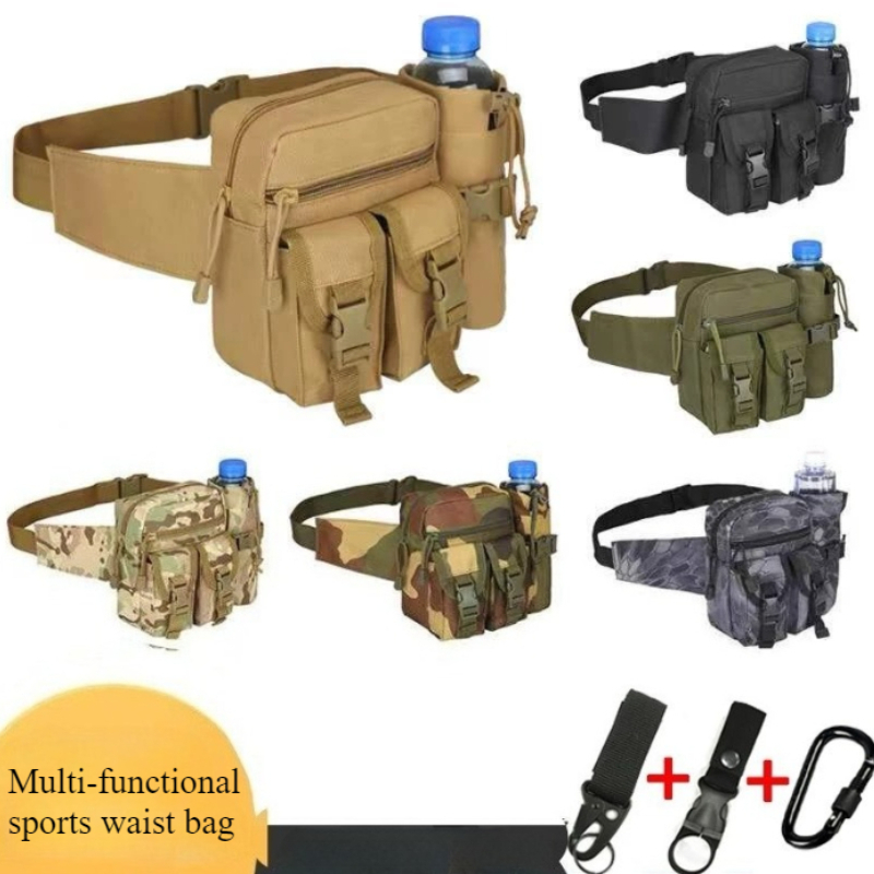 Hydration Pack Outdoor - アウトドアランニング多機能スポーツウエストバッグ隠しウォーターボトルウエストバッグ密着型ウォーキングタクティカルウエストバッグ