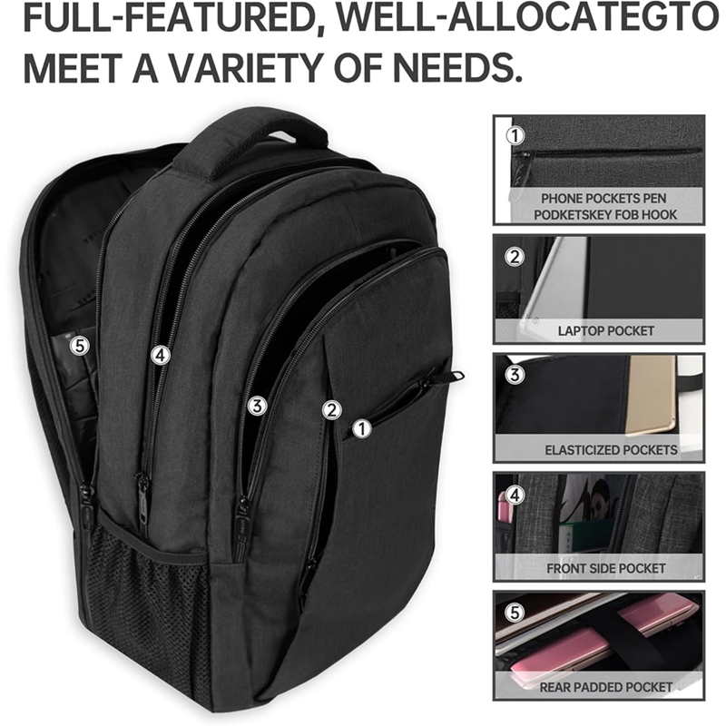 大型トラベルラップトップバックパック、ビジネス盗難防止スリム - Travel Backpack Anti Theft のレビューと価格