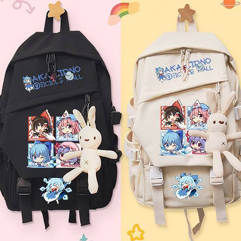 学生のための東方プロジェクト大容量バックパック、ブラックカー - School Backpack Teen のレビューと価格