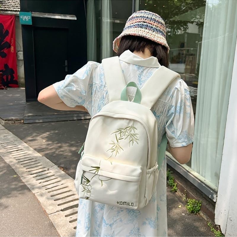 10代の学校バッグ旅行バックパックアジアン竹バックパック大容 - School Backpack Teen のレビューと価格