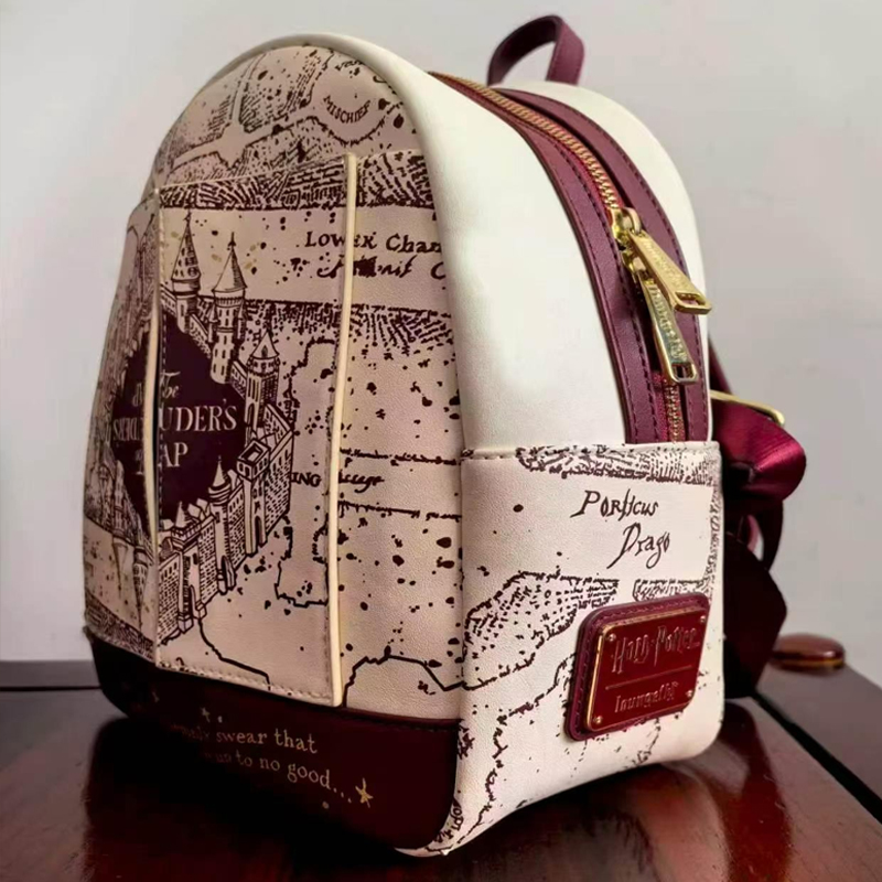 ハリー・ポッター地図柄プリントコスプレ女性用ダブルストラップ - Fashion Backpack Women のレビューと価格