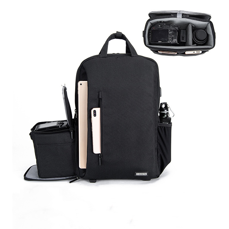 大型カメラバックパック DSLR/SLR/ミラーレス写真用  - Laptop Backpack 15.6 のレビューと価格