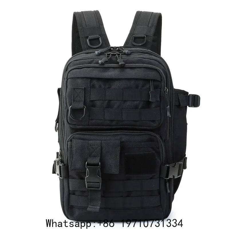 1000D防水バックパックタックル収納バッグ、ダブルショルダ - Hiking Backpack Waterproof のレビューと価格