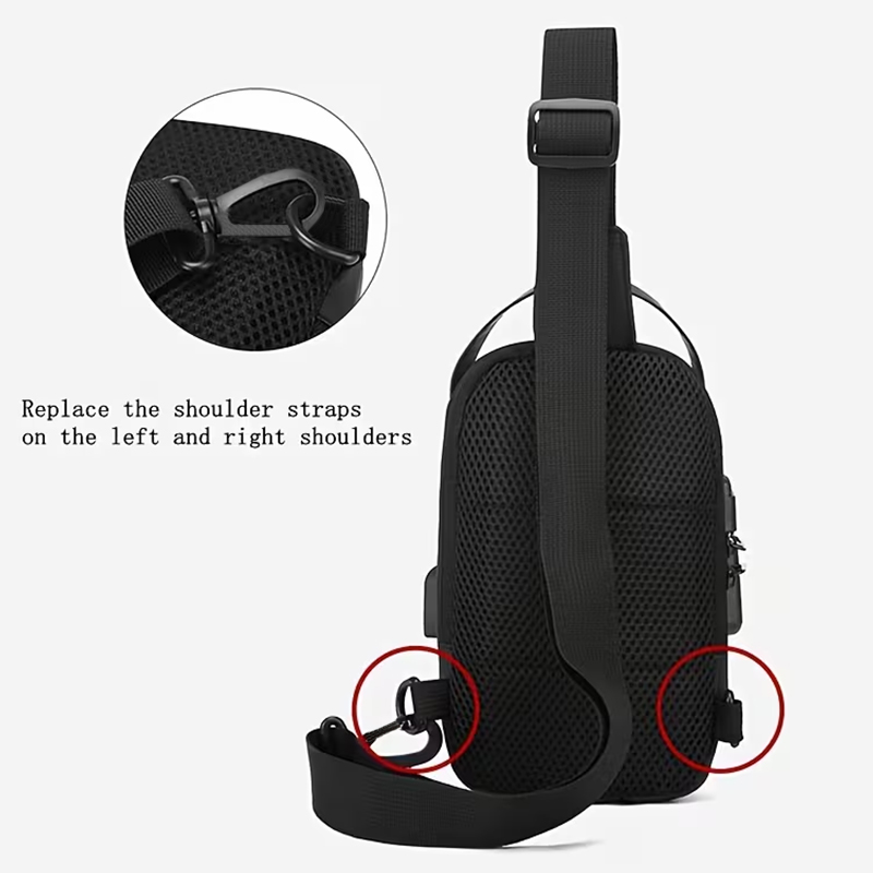 カジュアル防水盗難防止スリングバッグ、耐久性のあるメンズチェ - Hiking Backpack Waterproof のレビューと価格