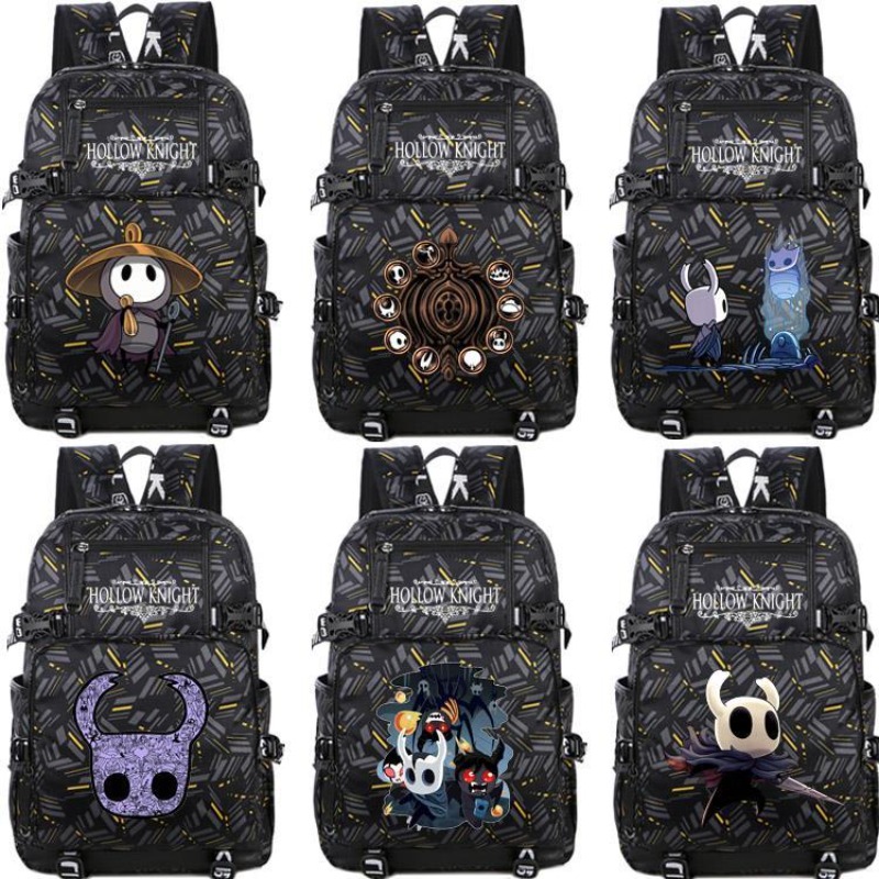 ホロウナイト バックパック アニメ 漫画 個性 大容量 プリ - School Backpack Teen のレビューと価格