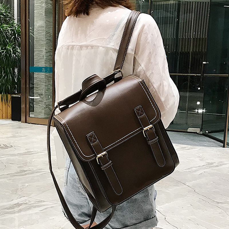女性のための合成皮革のビンテージスタイルのバックパック,女の - Leather Backpack Vintage のレビューと価格