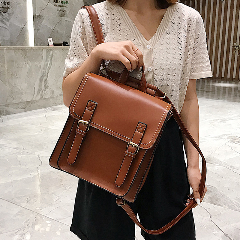 女性のための合成皮革のビンテージスタイルのバックパック,女の - Leather Backpack Vintage のレビューと価格