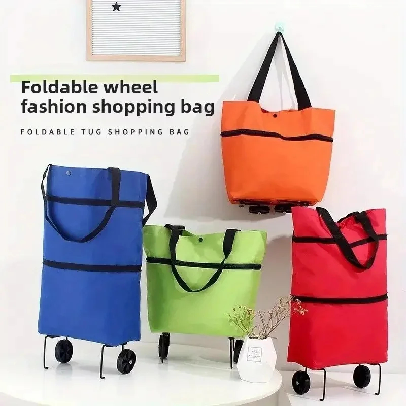 折りたたみ式ポータブルショッピングカート、ホイール付き軽量バ - Foldable Backpack Small のレビューと価格