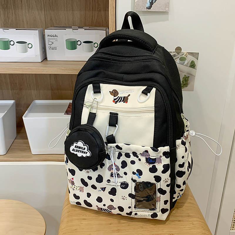 甘いカレッジスタイルのスプライスバックパック十代の女の子のた - School Backpack Teen のレビューと価格