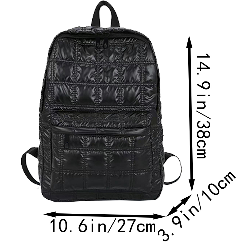 トレンディでスタイリッシュな光沢のあるバックパック、マルチカ - Canvas Backpack Casual のレビューと価格