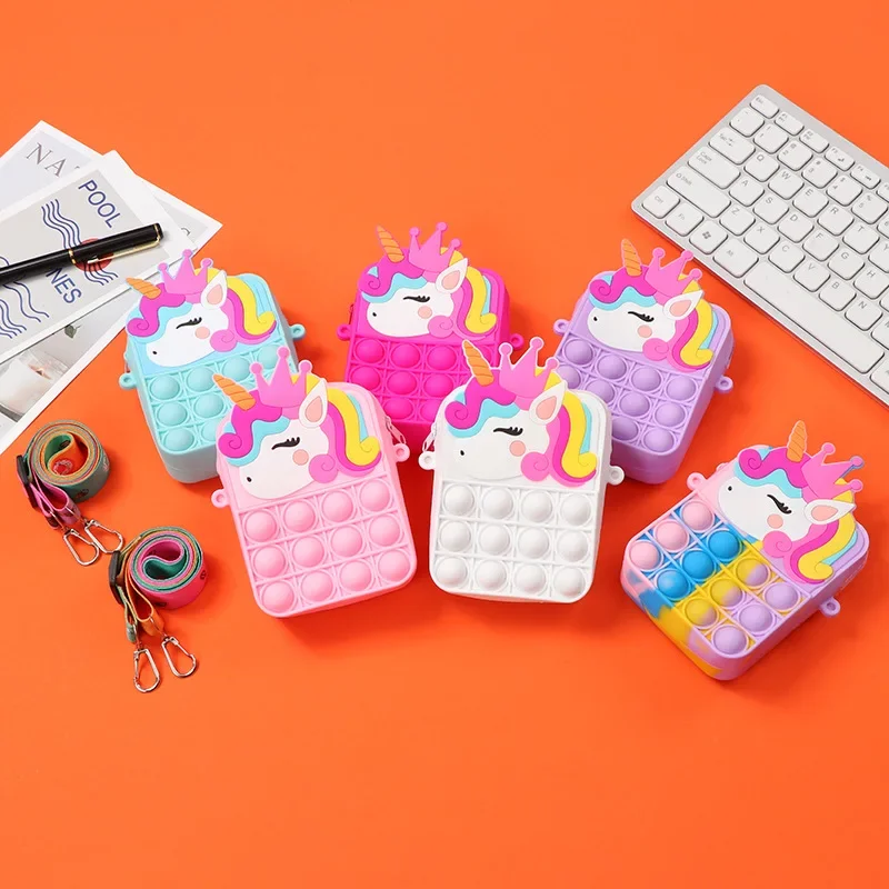 魔法の色が変わるユニコーン小銭入れ - 女の子用レインボーシ - Mini Backpack Purse のレビューと価格