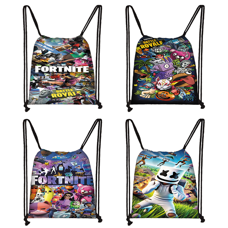 子供用プリント入り巾着ショッピングバッグ男性用ホットゲームデ - Fashion Backpack Women のレビューと価格