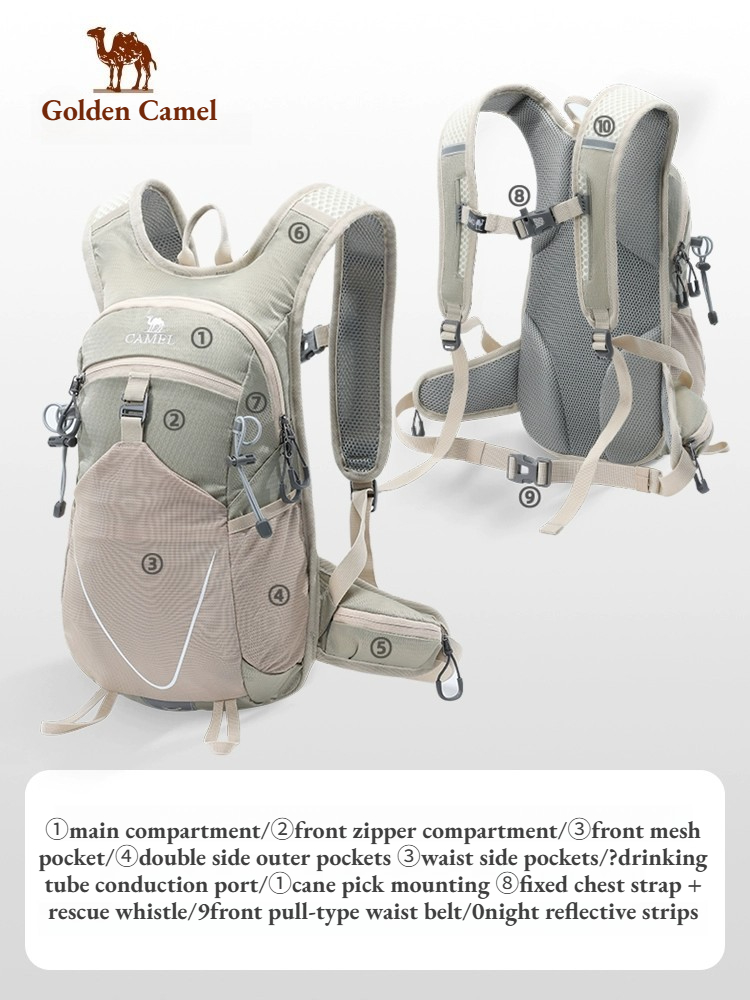 ゴールデンキャメル超軽量アウトドアスポーツバッグハイキングキ - Foldable Backpack Small のレビューと価格