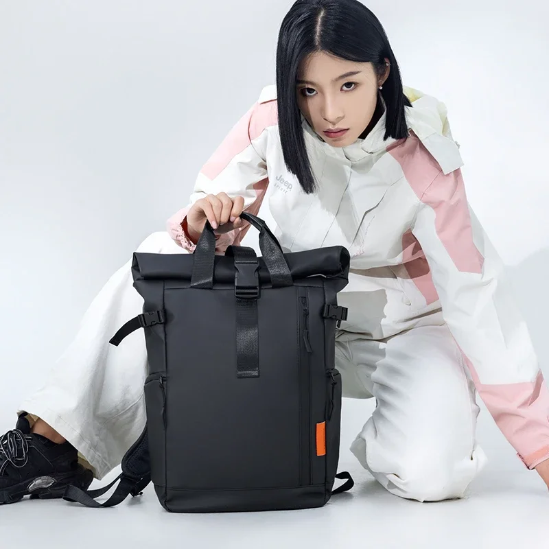 ユニセックスでおしゃれなミニマリストデザイン、大容量防水バッ - Canvas Backpack Casual のレビューと価格