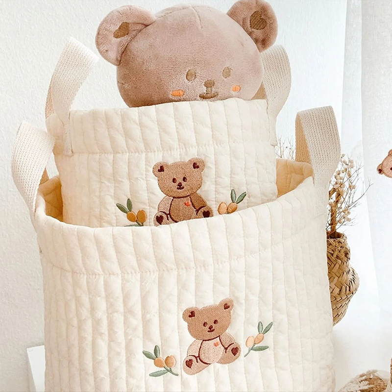 かわいいクマの刺繍が施されたベビーバッグ,おむつオーガナイザ - Backpack Diaper Bag のレビューと価格