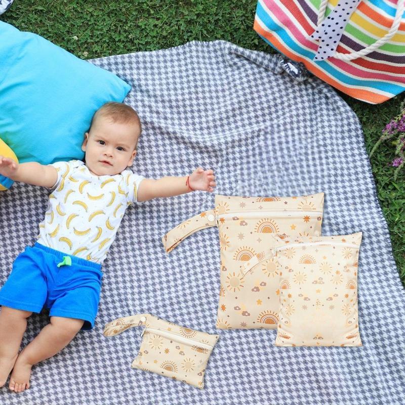 ウェットドライバッグ衣類ポーチ 3 個セット旅行防水おむつオ - Backpack Diaper Bag のレビューと価格