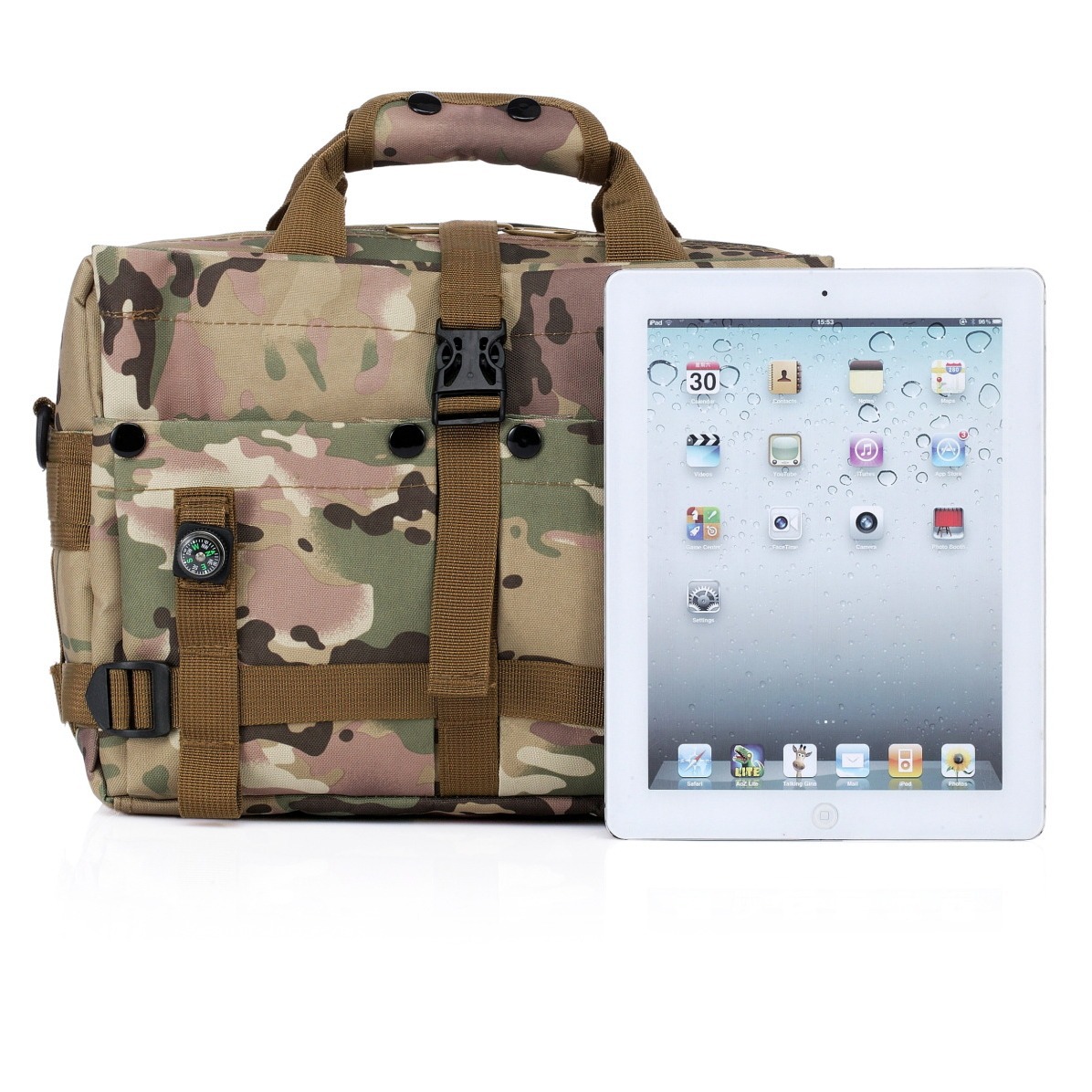 軍事バックパック戦術モールオックスフォードメッセンジャーショ - Rucksack Military Style のレビューと価格