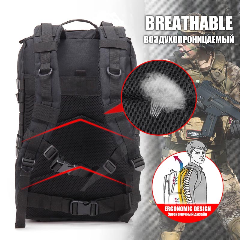 AA 60L 陸軍軍事戦術バックパックメンズ旅行大容量リュッ - Rucksack Military Style のレビューと価格