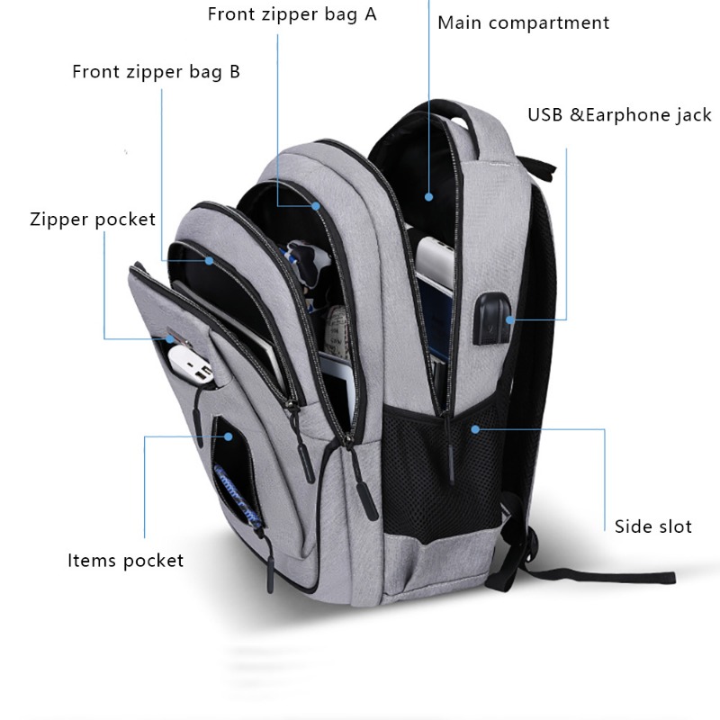 男性用オックスフォード大容量バックパック,ラップトップバック - Laptop Backpack 15.6 のレビューと価格