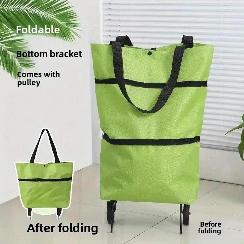 折りたたみ式ポータブルショッピングカート（ホイール付き） | - Foldable Backpack Small のレビューと価格