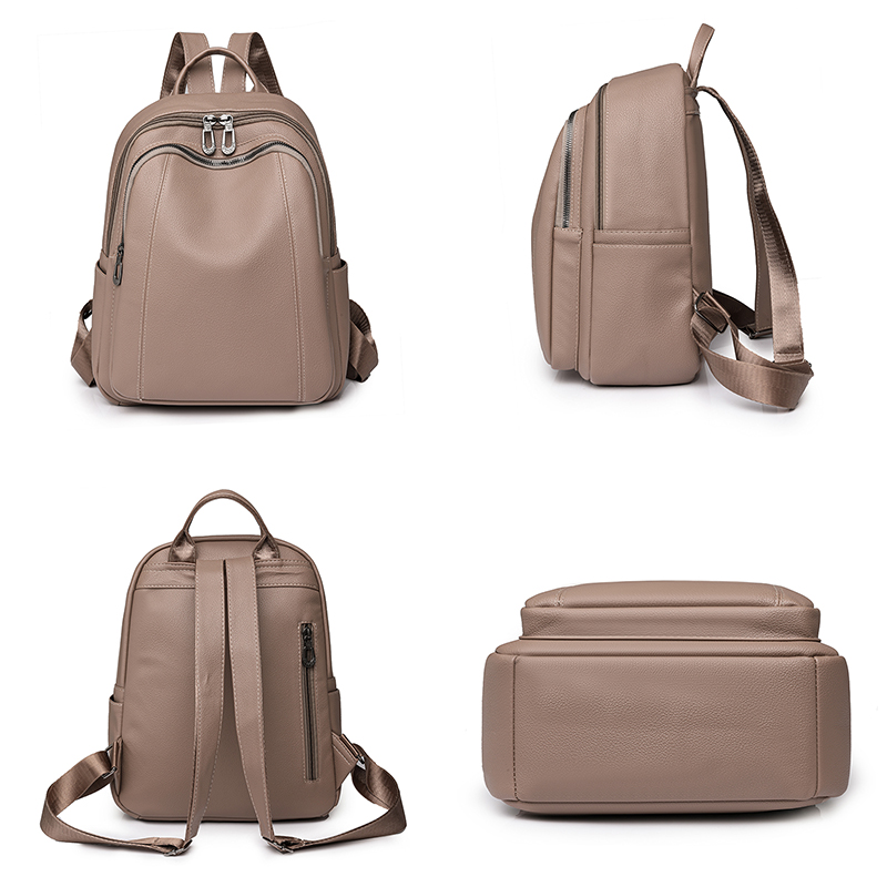 高品質の革のバックパック女性の大容量バックパック財布女性ヴィ - Leather Backpack Vintage のレビューと価格