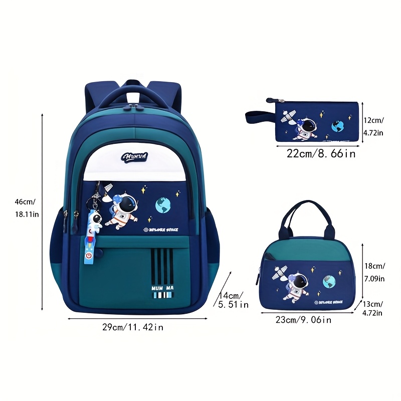 新しい宇宙飛行士の漫画バックパック、学校やクリスマスギフト用 - School Backpack Teen のレビューと価格