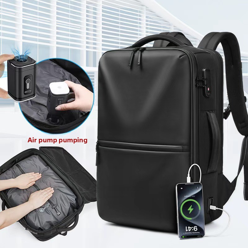 防水拡張型トラベルバックパック メンズ ビジネス通勤 大容量 - Business Backpack Brief のレビューと価格