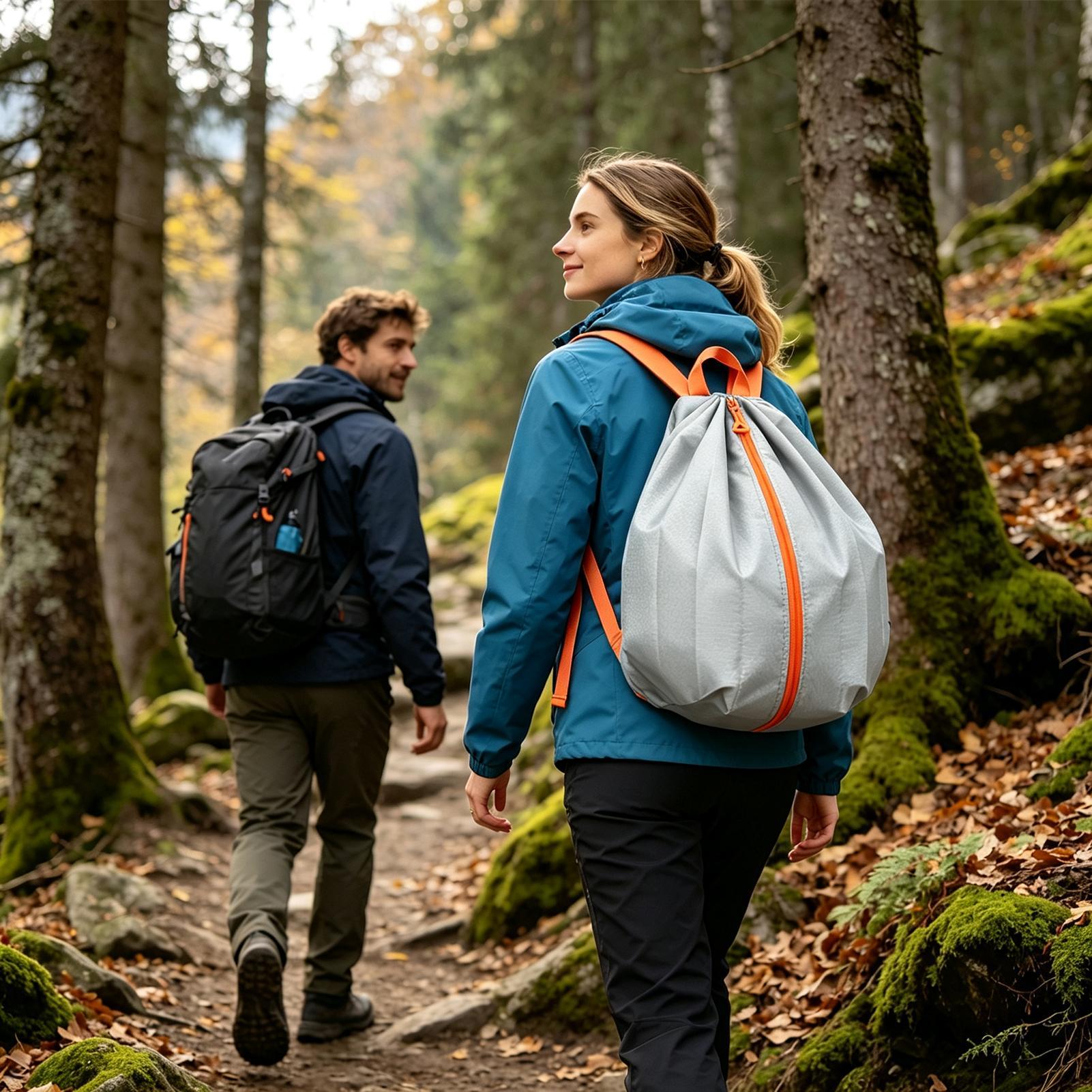 防水バックパック旅行用折りたたみ軽量巾着バッグ女性ハイキング - Hiking Backpack Waterproof のレビューと価格