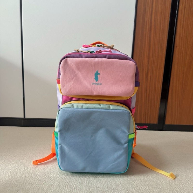 ドーパミンカラーブロックバックパック軽量ナイロンユニセックス - Canvas Backpack Casual のレビューと価格