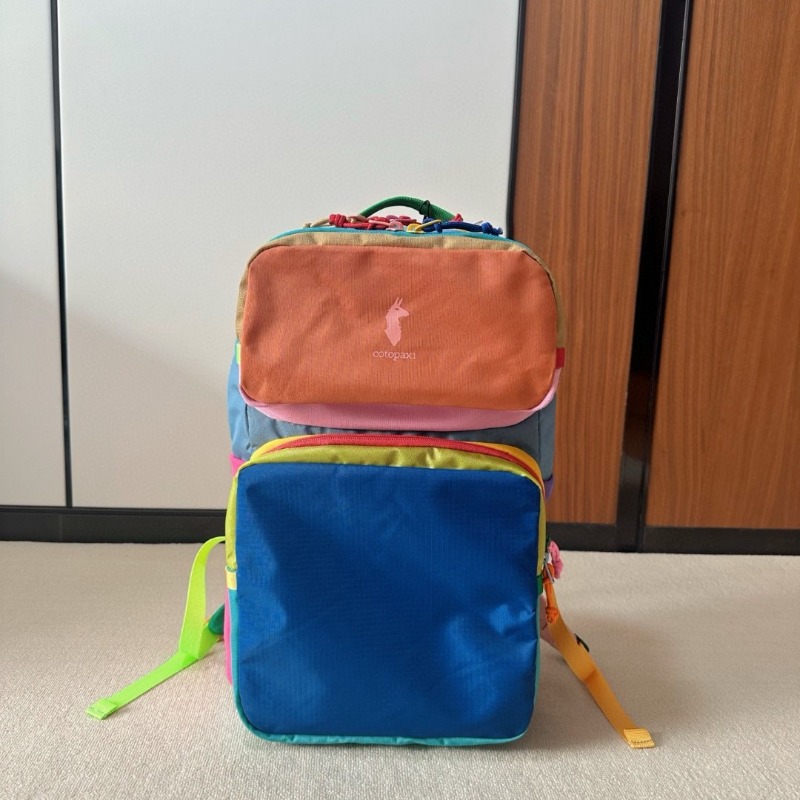 ドーパミンカラーブロックバックパック軽量ナイロンユニセックス - Canvas Backpack Casual のレビューと価格