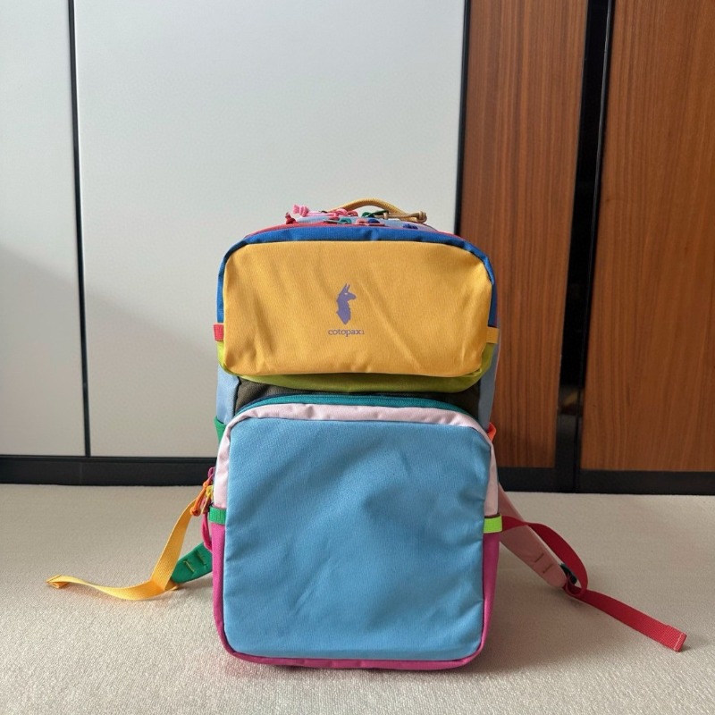ドーパミンカラーブロックバックパック軽量ナイロンユニセックス - Canvas Backpack Casual のレビューと価格