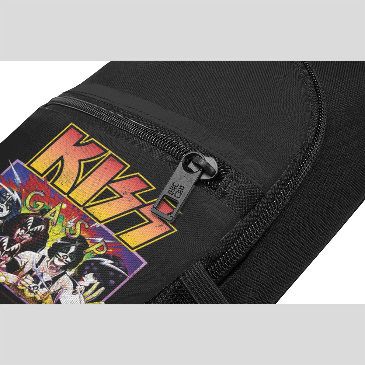 ロックロールバンドキスキャットチェストバッグメンズスリングク - Sling Backpack Shoulder のレビューと価格