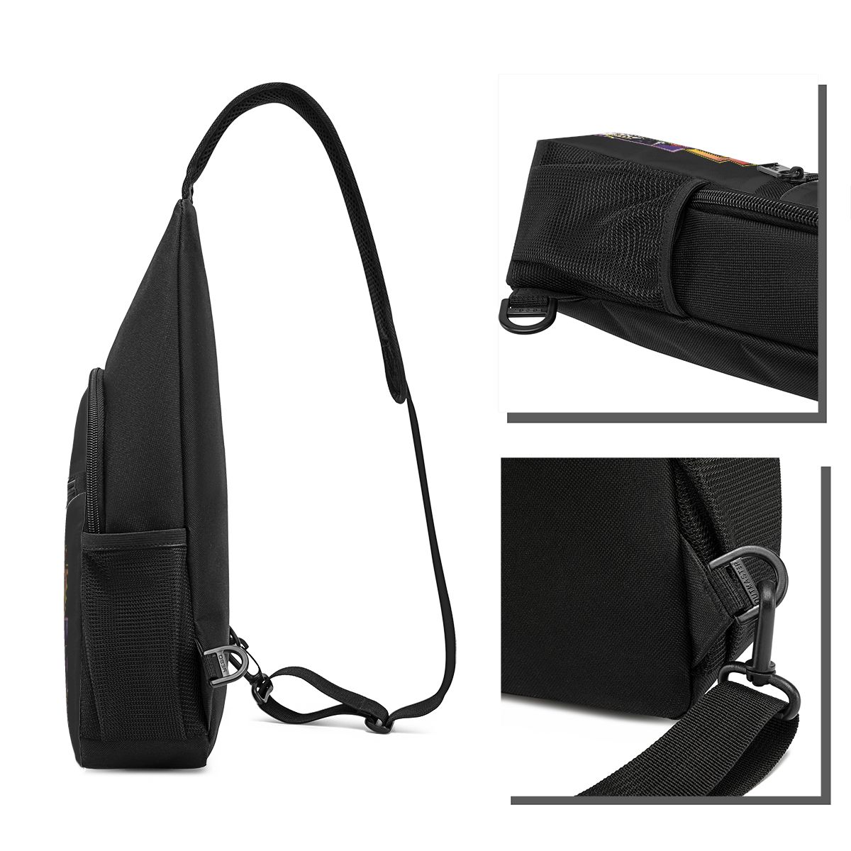 ロックロールバンドキスキャットチェストバッグメンズスリングク - Sling Backpack Shoulder のレビューと価格