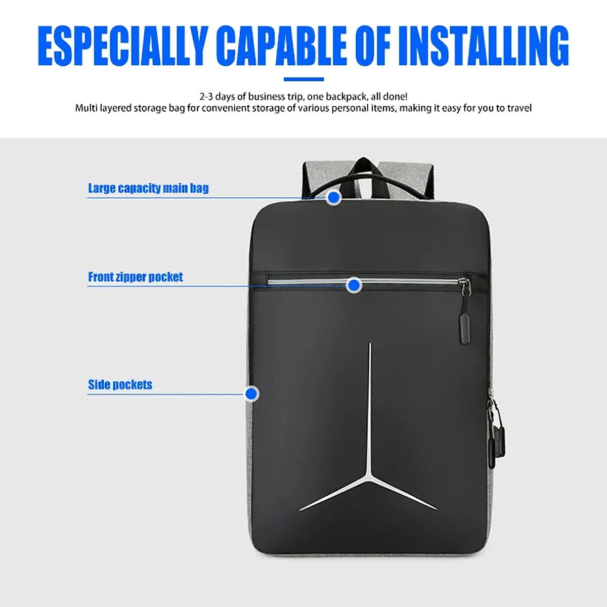 新しい盗難防止 USB 防水ハードケース旅行スマートラップト - Travel Backpack Anti Theft のレビューと価格
