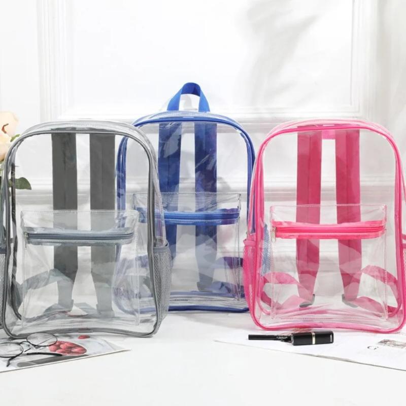 ホット販売透明 PVC アウトドアスポーツフィットネスナップ - Canvas Backpack Casual のレビューと価格