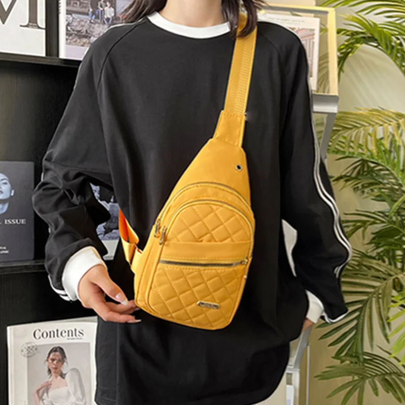 チェストバッグ 2025 レディース防水オックスフォード布チ - Sling Backpack Shoulder のレビューと価格