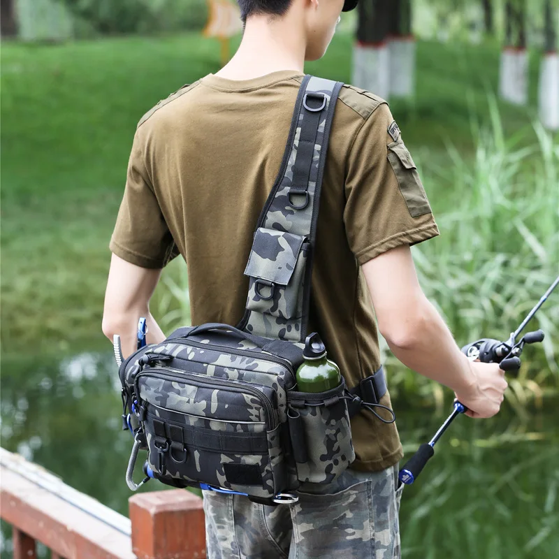 大容量の多機能ウエストバッグ,ハンティングショルダーバッグ, - Sling Backpack Shoulder のレビューと価格